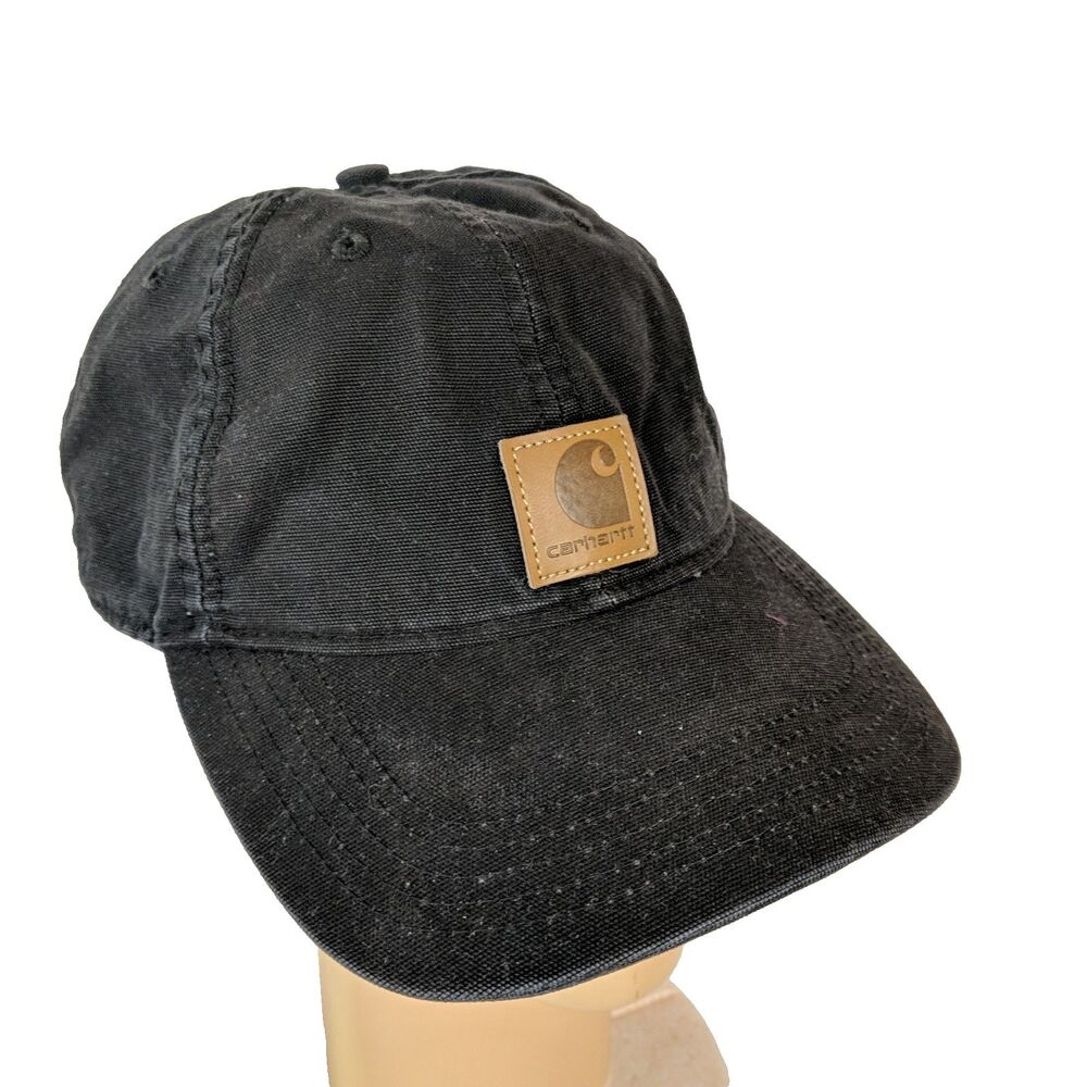 Carhartt Odessa Black Cotton Canvas Baseball Hat Cap OS Men Woman